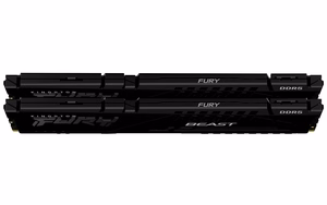 Kingston Technology FURY Beast 32GB 5600MT/s DDR5 CL40 DIMM (2 vnt. rinkinys) juodas