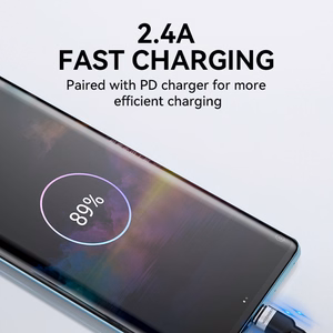 Wozinsky WNBAC2 USB-A / USB-C kabelis 2.4A 2m - juodas