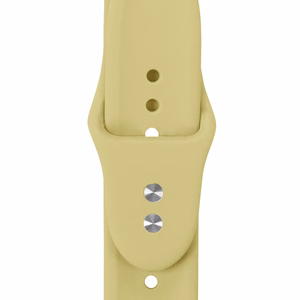 Crong Liquid dirželis, skirtas Apple Watch 38 / 40 / 41 / 42 mm, šiaudų geltonas