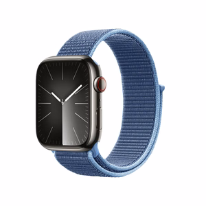 Crong Nylon Sport dirželis, skirtas Apple Watch 38 / 40 / 41 mm ir 42 mm (Series 10 / 11), vandenyno mėlynos spalvos