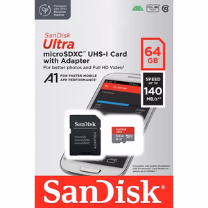 Western Digital SDSQUAB-064G-GN6MA atminties kortelė 64 GB MicroSDXC UHS-I Klasės 10