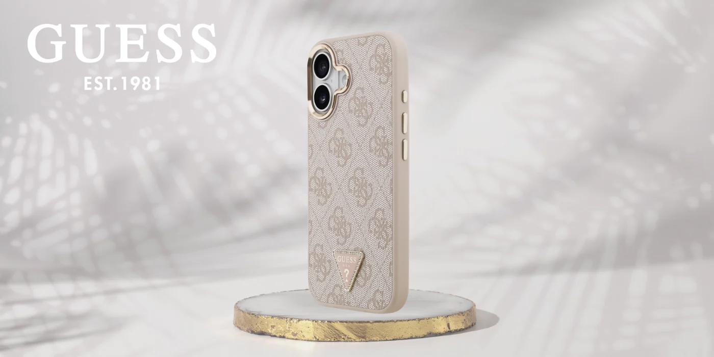 Guess 4G Triangle Logo MagSafe Case for iPhone 17 - Rose Gold