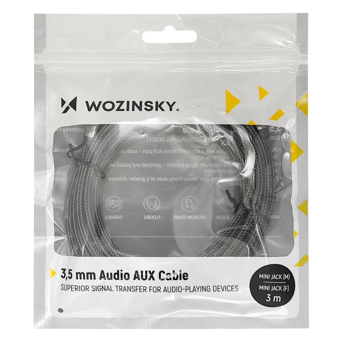 Wozinsky AUX mini jack ilgintuvo pakuotė