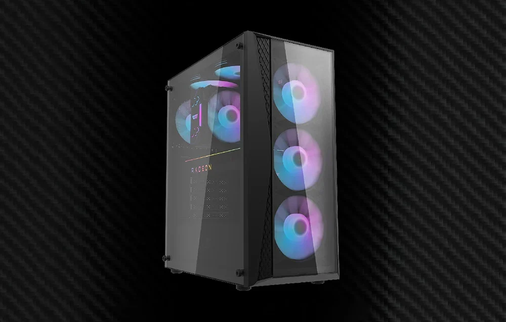 Darkflash DK352 Plus juodas kompiuterio korpusas