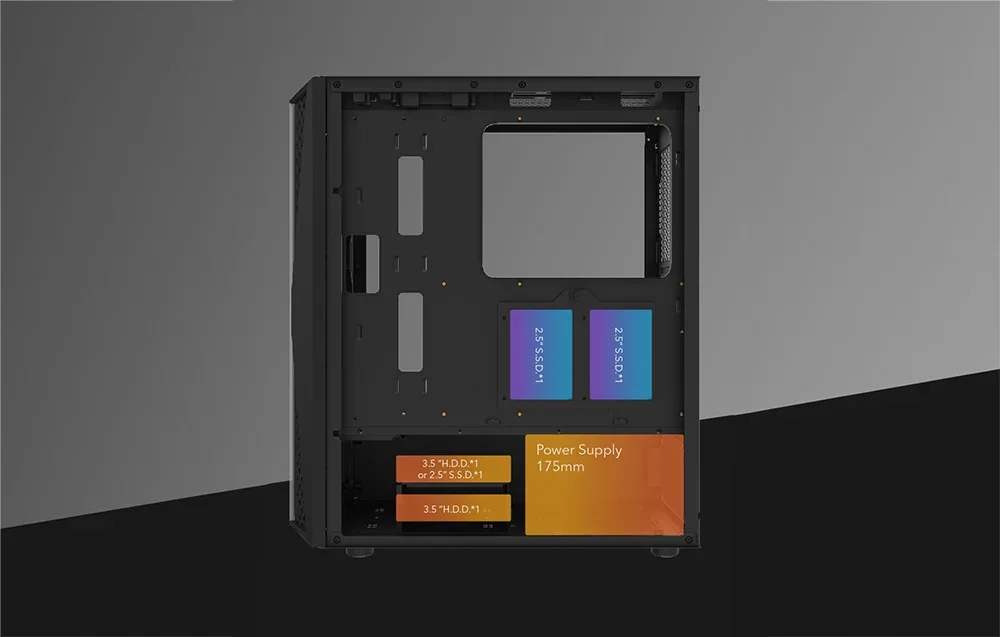 Darkflash DK352 Plus ARGB apšvietimas