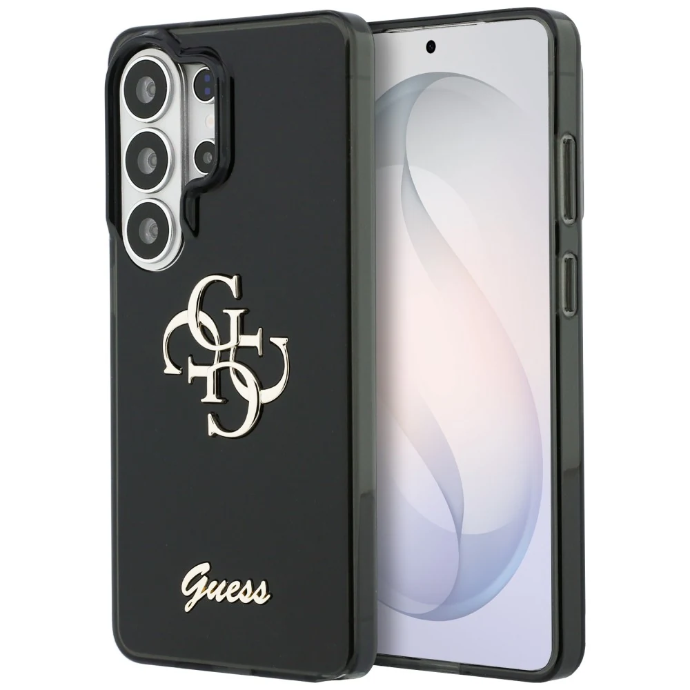 Чёрный чехол Guess 4G на Samsung Galaxy S26 Ultra