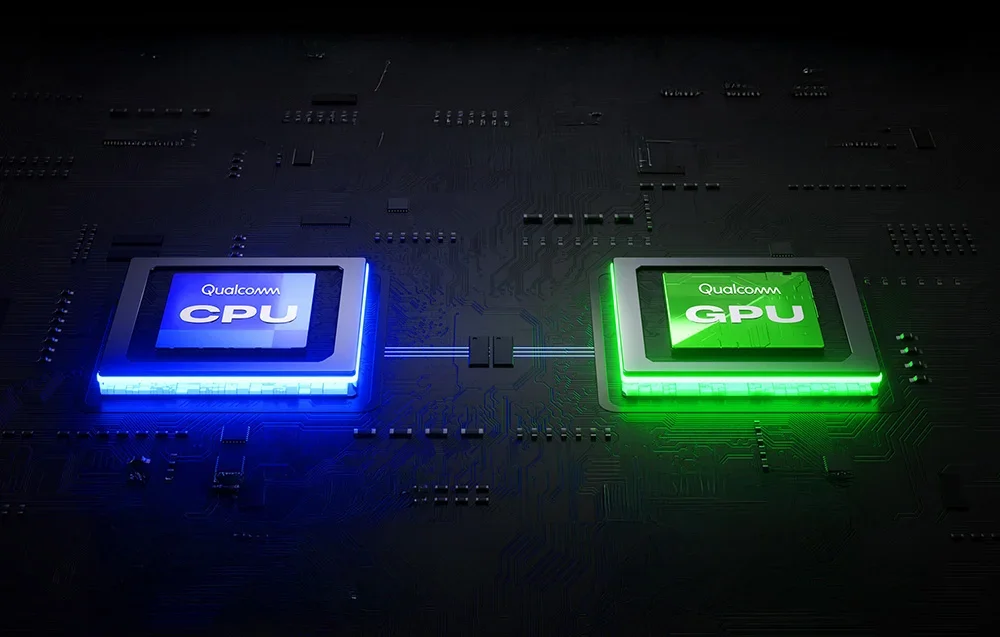 Qualcomm CPU ir GPU lustai ant pagrindinės plokštės