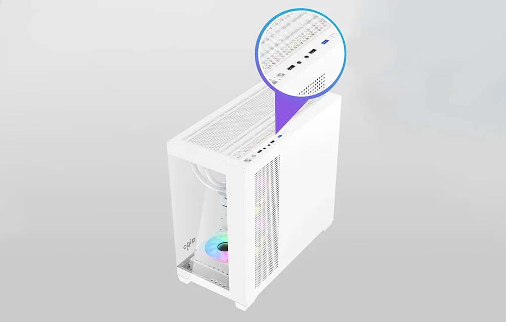 Darkflash C218M priekinės jungtys