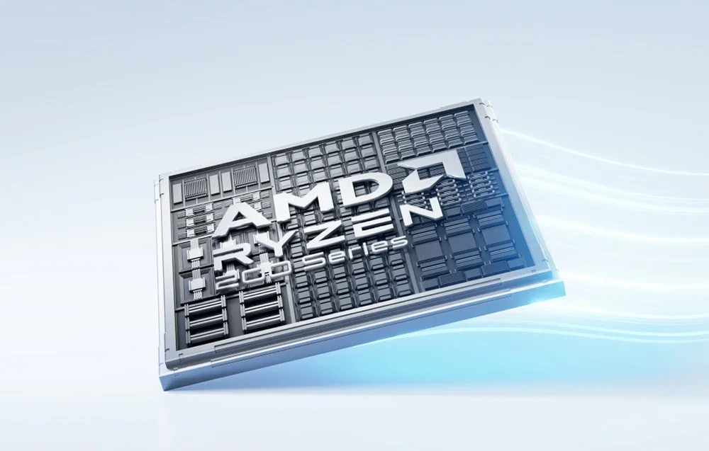 AMD Ryzen 2000 serijos procesorius kampu su našumą pabrėžiančiais šviesos efektais