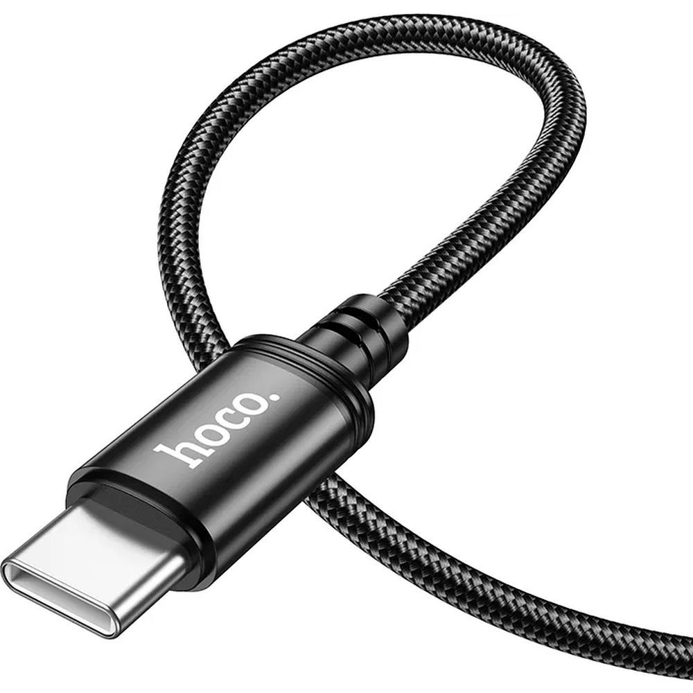 Кабель USB C to USB C Hoco 3A 60W 1 м X89 чёрный