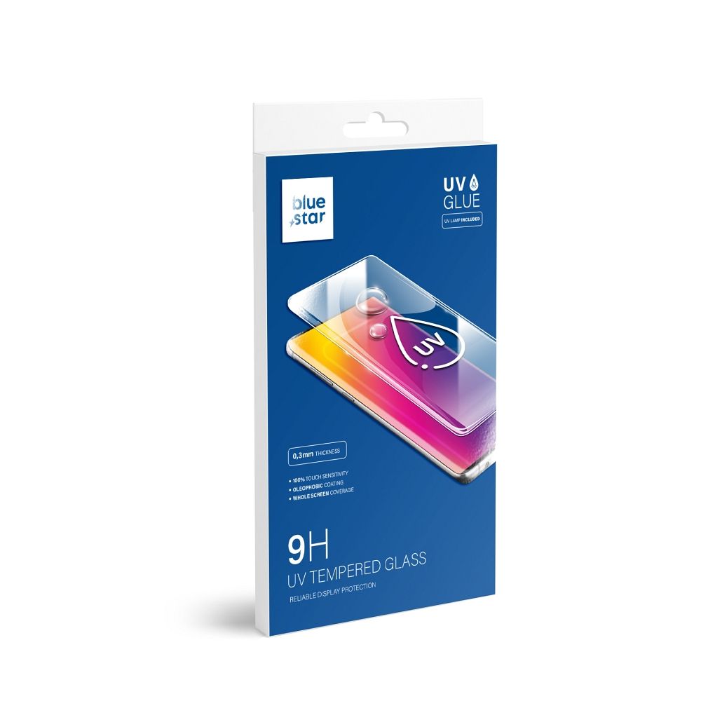 UV Blue Star grūdintas stiklas 9H – SAMSUNG Galaxy S22 Ultra
