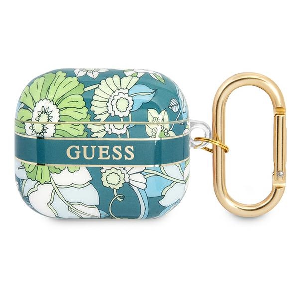 Guess GUA3HHFLN AirPods 3 dėklas žalias/žalias Gėlių kolekcija