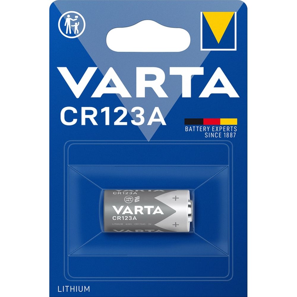 Литиевая батарейка VARTA CR123A 3V 1 шт.