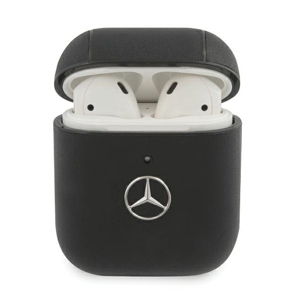 Mercedes Electronic Line dėklas AirPods 1/2 - juodas