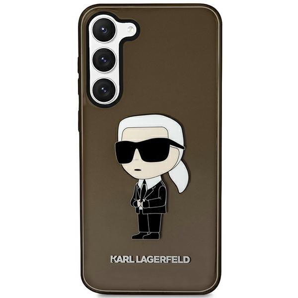 Karl Lagerfeld KLHCS23SHNIKTCK S23 S911 чёрный/чёрный жёсткий чехол Ikonik Karl Lagerfeld