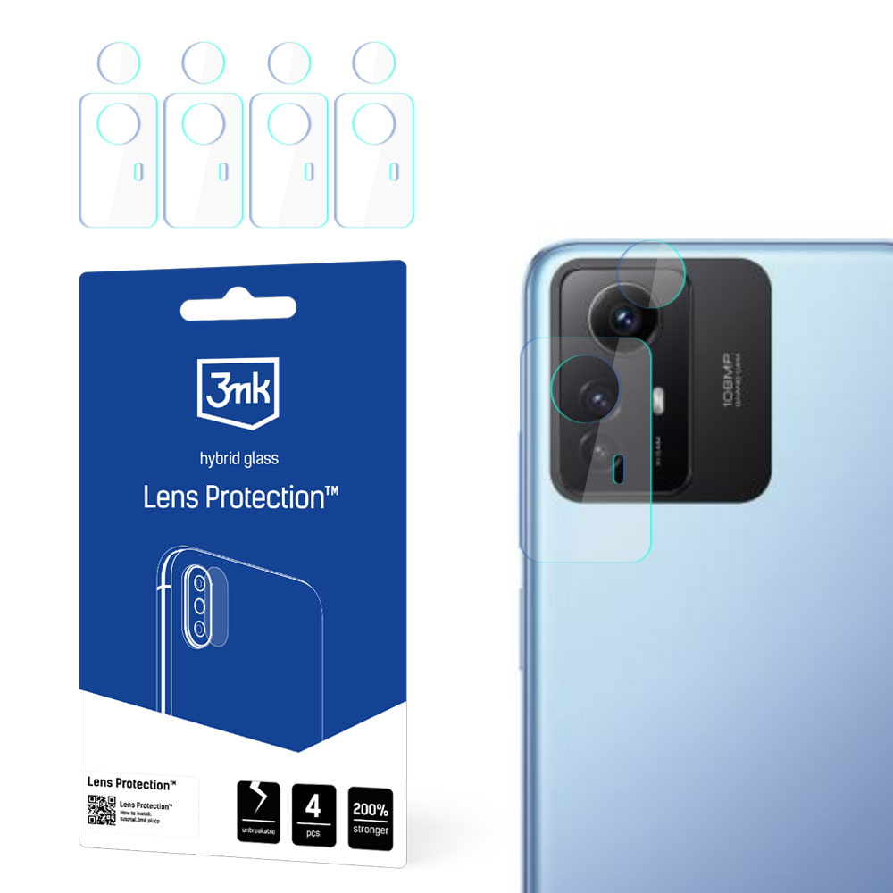 3mk Objektyvo apsauga™ hibridinis kameros stiklas Xiaomi Redmi Note 12s