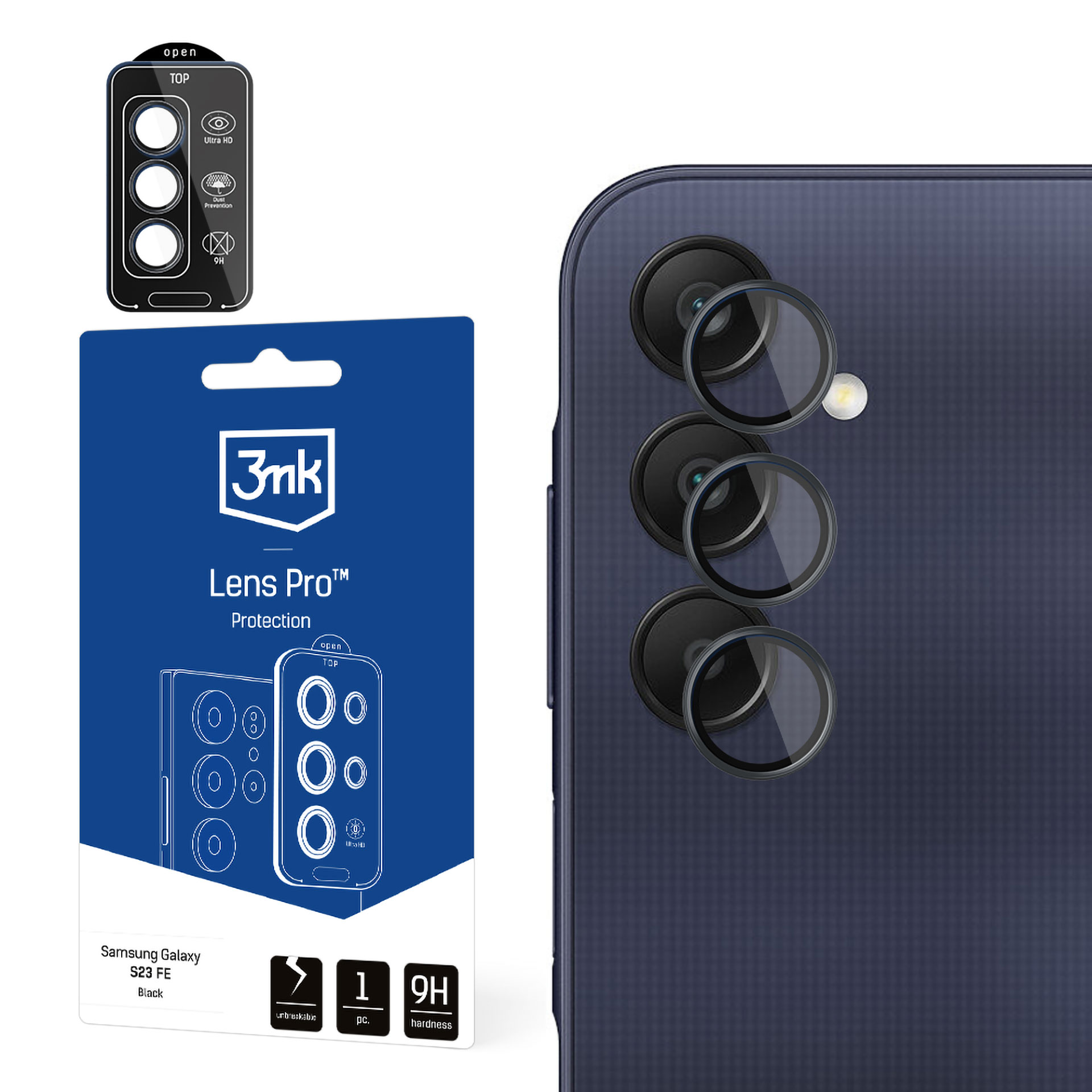 Samsung Galaxy A25 5G - 3mk objektyvo apsauga Pro juoda