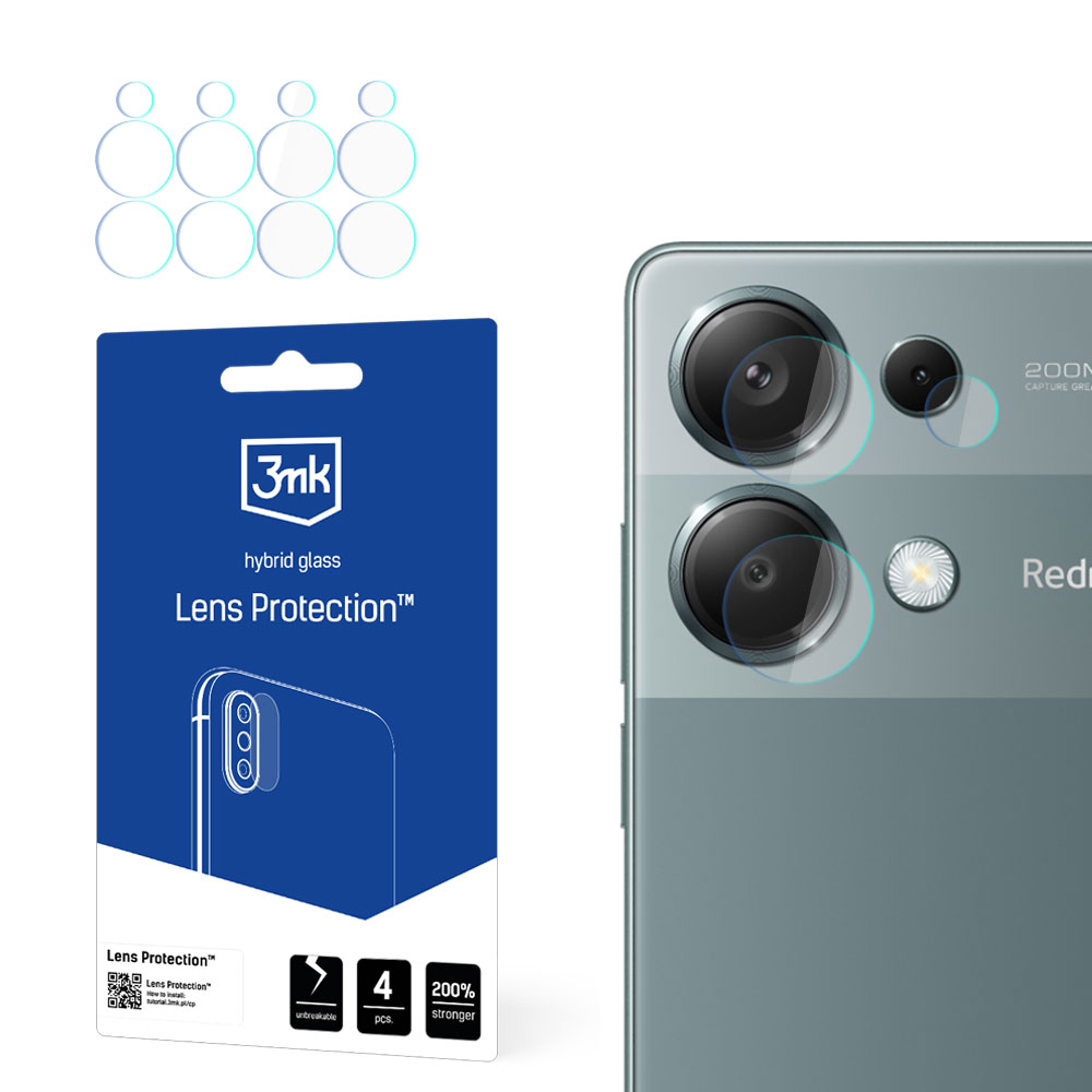 3mk Lens Protection™ hibridinis objektyvo stiklas Redmi Note 13 Pro 4G