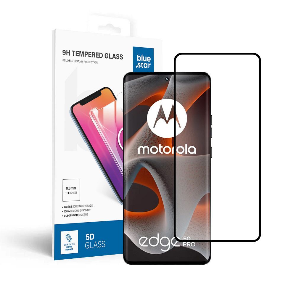 Apsauginis stiklas Blue Star - Motorola Edge 50 Pro - juodas