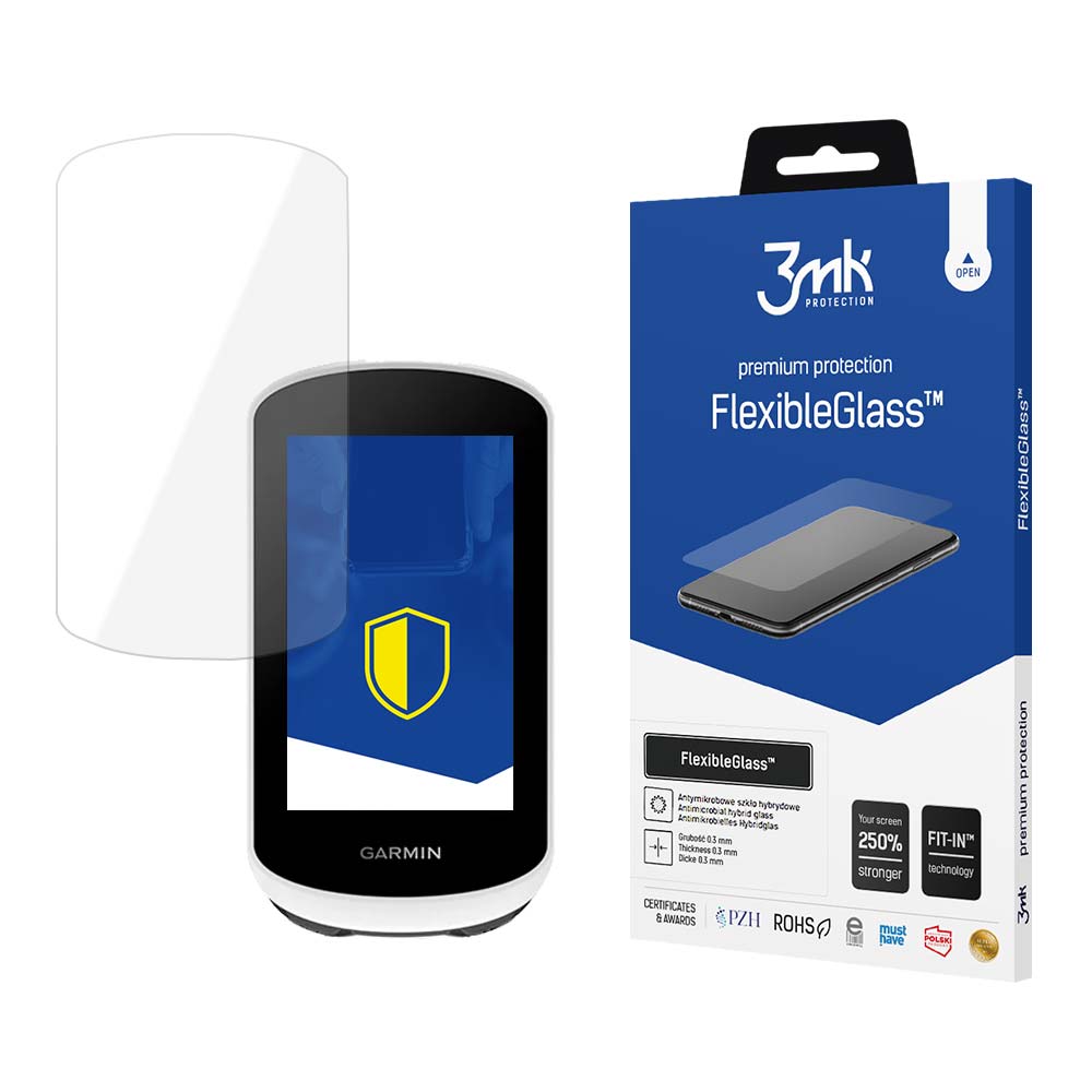 3mk FlexibleGlass™ hibridinis stiklas ant Garmin Edge Explore 2