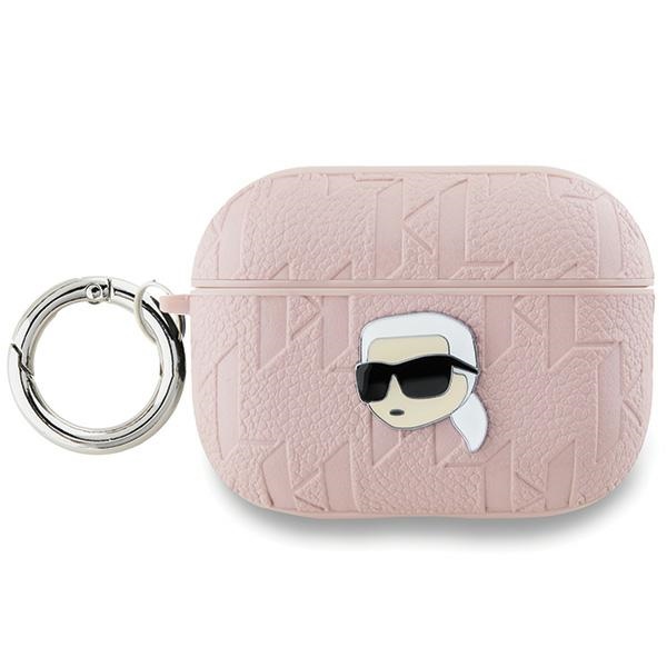 Karl Lagerfeld Monograma Karl galvos dėklas AirPods Pro 2 - rožinė
