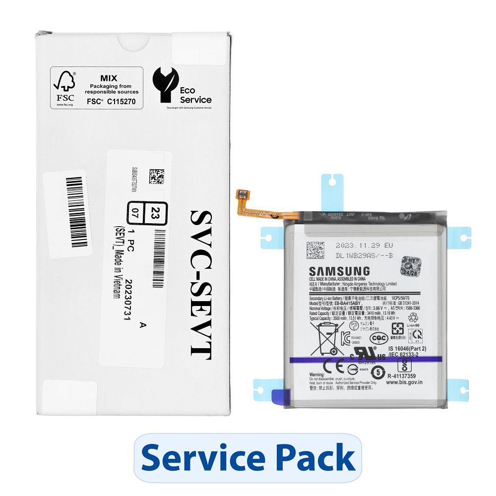 ServicePack аккумулятор EB-BA415ABY для Samsung A41 A415 GH82-22861A