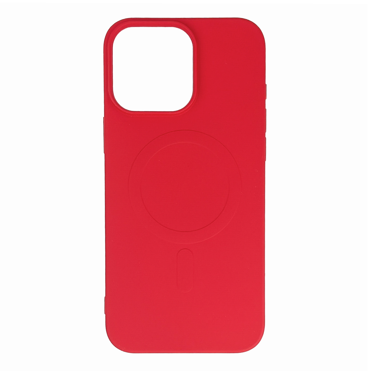 Skystasis silikoninis dėklas MagSafe iPhone 16 Pro (m) - raudonas