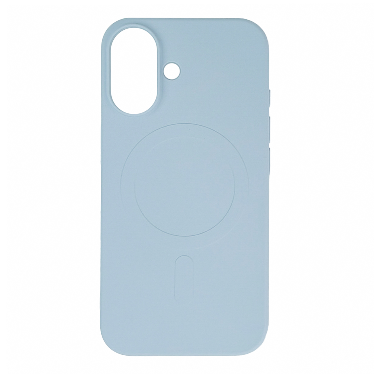 Skystasis silikoninis dėklas MagSafe iPhone 16 (m) - mėlynas