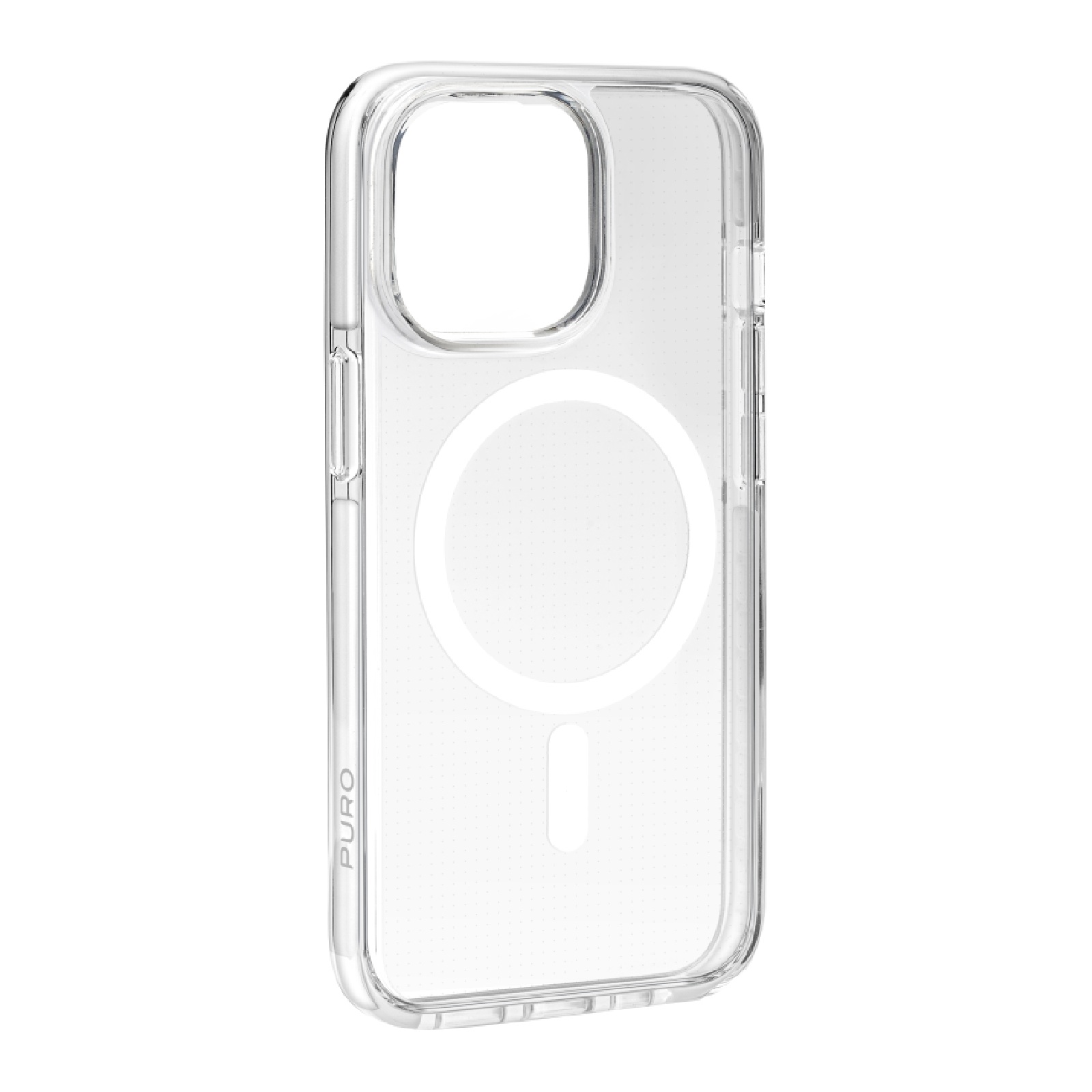 Puro Lite Mag Pro magnetinis silikoninis dėklas telefonui iPhone 15 Pro Max - permatomas