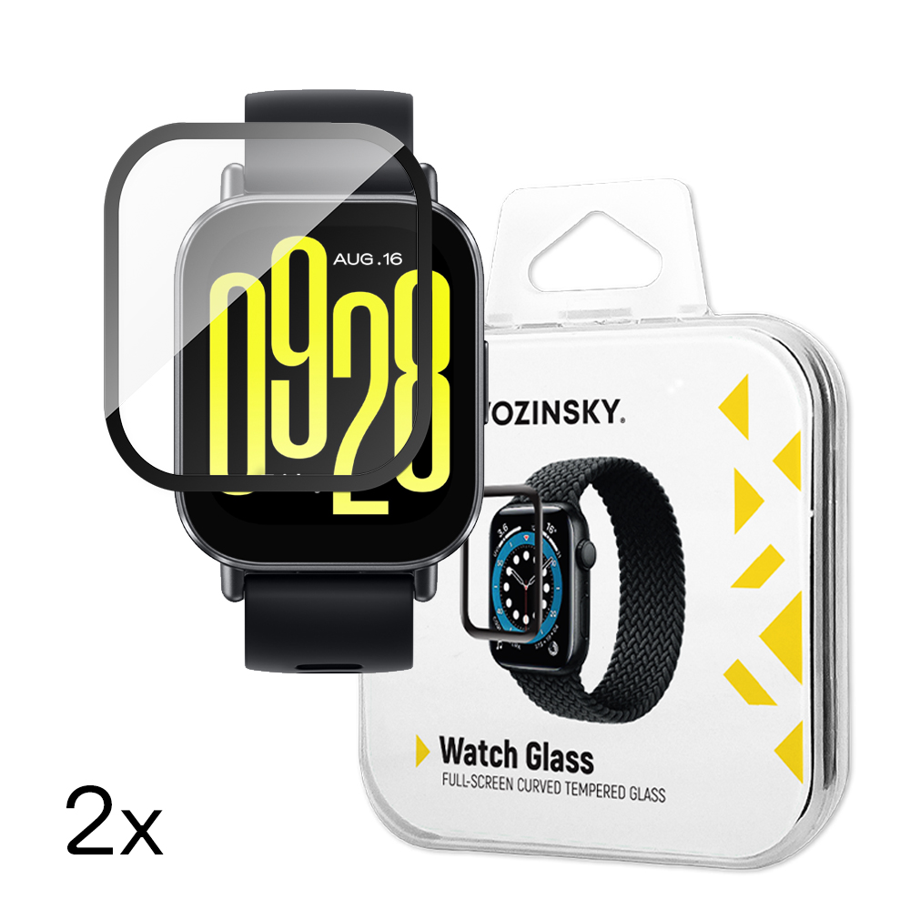 Wozinsky Full Glue Закалённое стекло для Xiaomi Redmi Watch 5 Active (2 шт.)