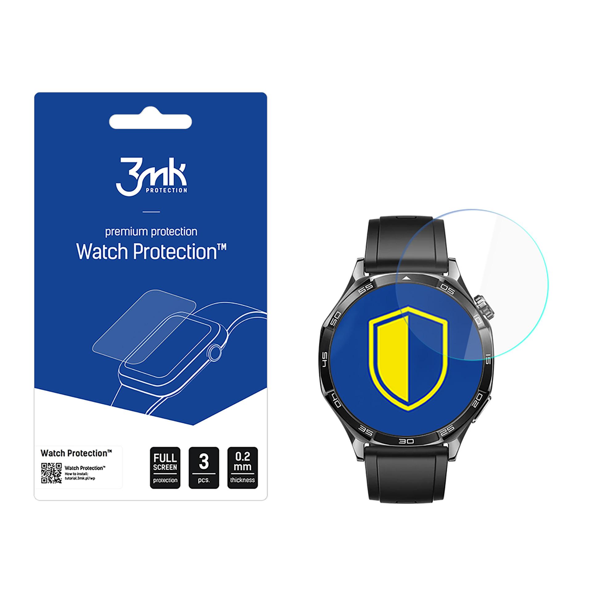 3mk Apsauginis stiklas FlexibleGlass hibridinis stiklas Huawei Watch GT 5 Active 46mm
