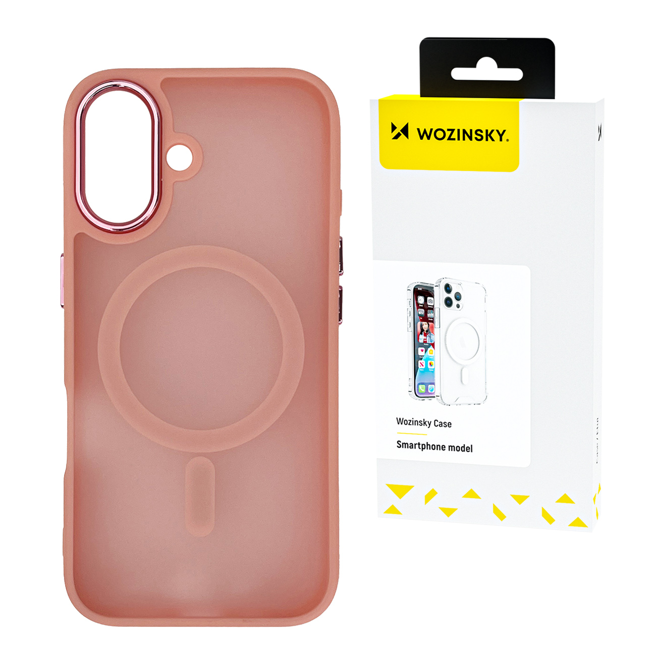 Wozinsky madingas dėklas telefonui Magnetinis Samsung Galaxy S25+ - Rožinis