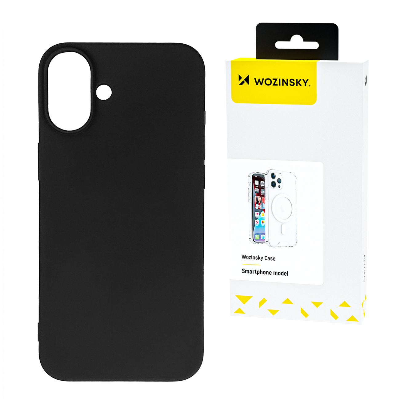Wozinsky silikoninis dėklas Samsung Galaxy S25+ telefonui – juodas