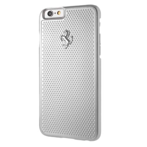 Ferrari perforuotas aliuminis dėklas telefonui iPhone 6 / 6S - Sidabrinis
