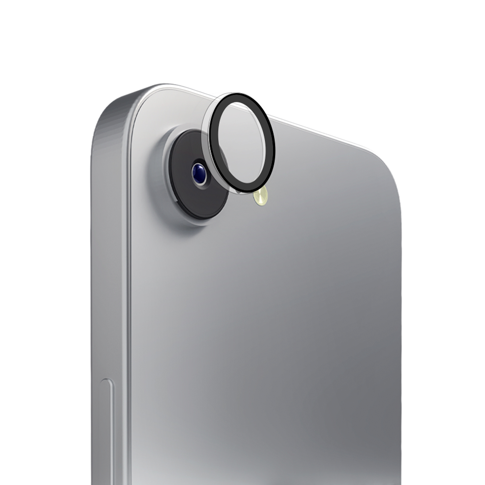 Puro individualus kameros lęšis iPhone 16E, permatomas