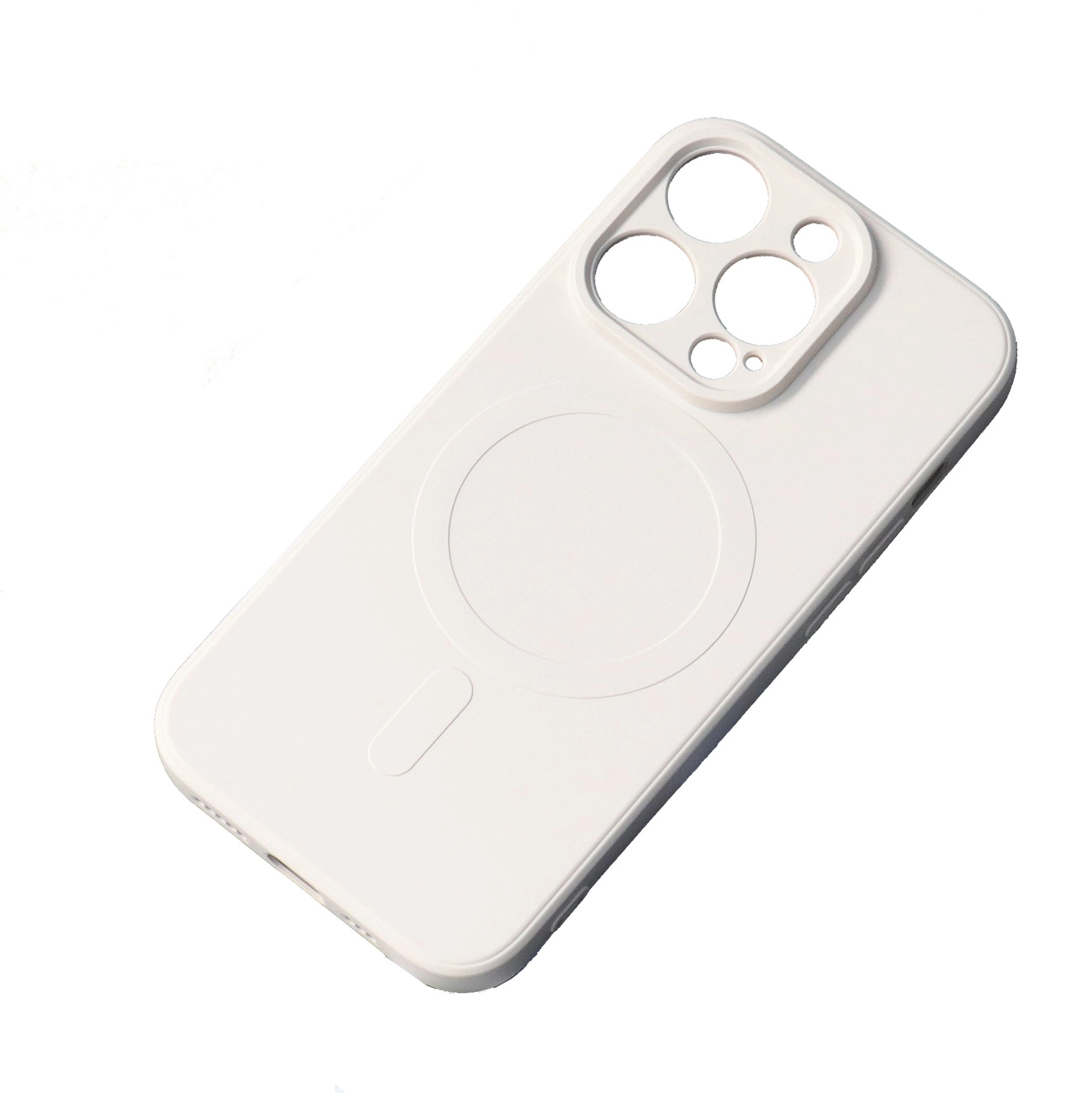 Силиконовый чехол Samsung Galaxy A16 5G с MagSafe - бежевый