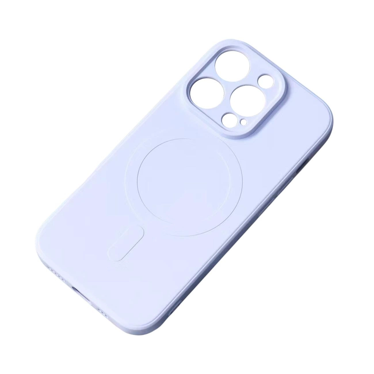 Силиконовый чехол с MagSafe для Samsung Galaxy A16 5G - голубой