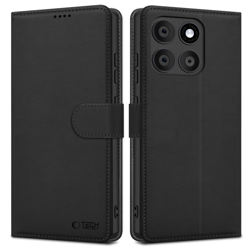 Чехол-кошелёк Tech-Protect для Motorola Edge 60 Fusion - чёрный