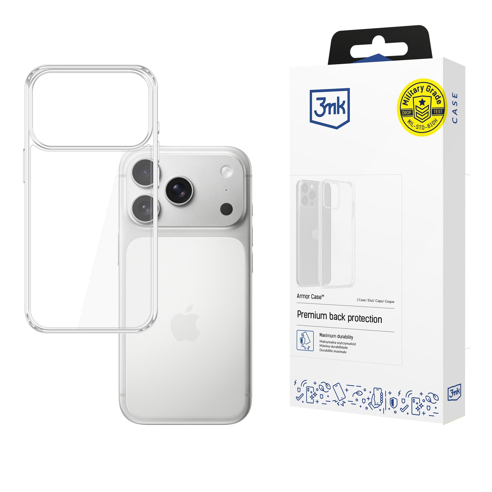 3mk Armor dėklas Apple iPhone 17 Pro - Permatomas