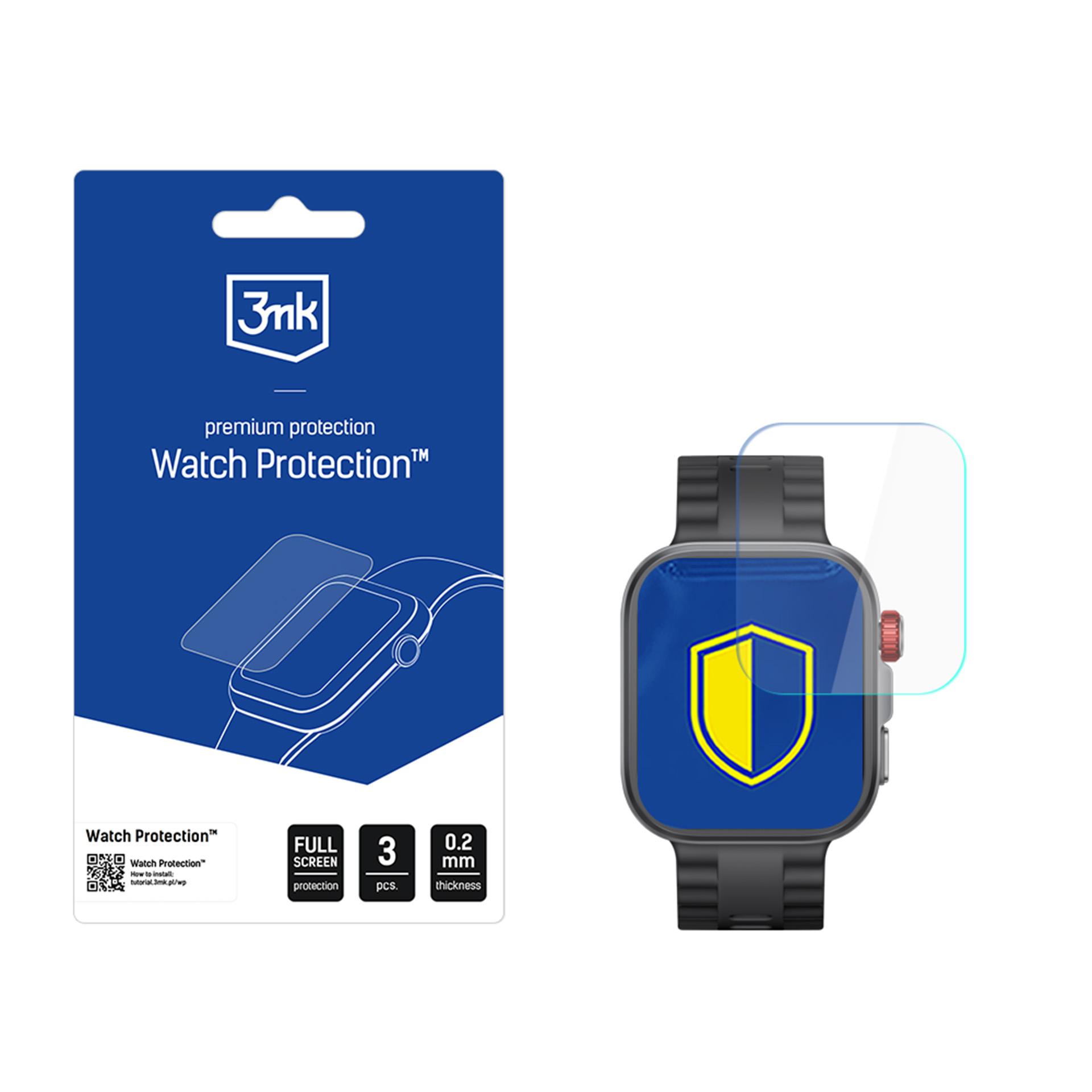 Защитное стекло для смарт-часов 3mk Watch Protection FlexibleGlass для Huawei Watch Fit 4 Pro