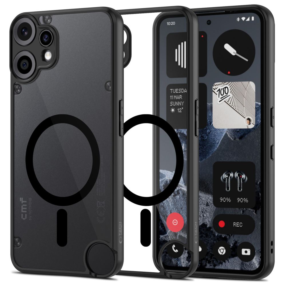 Dėklas Tech-Protect Magmat Magsafe Nothing CMF Phone 2 Pro juodas