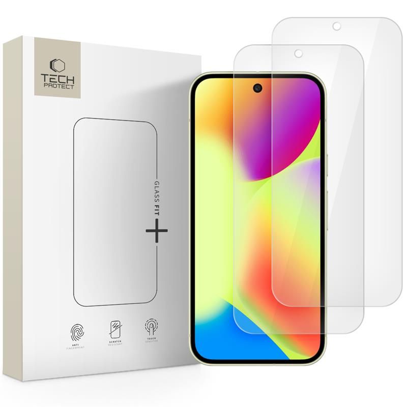 Tech-Protect Glass Fit+ grūdintas stiklas 2 vnt. Google Pixel 9 / 9 Pro / 10 / 10 Pro