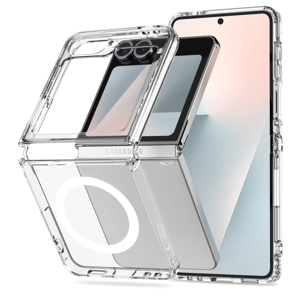 Tech-Protect FlexAir Hybrid MagSafe dėklas Samsung Galaxy Z Flip 6 / 7 FE - skaidrus