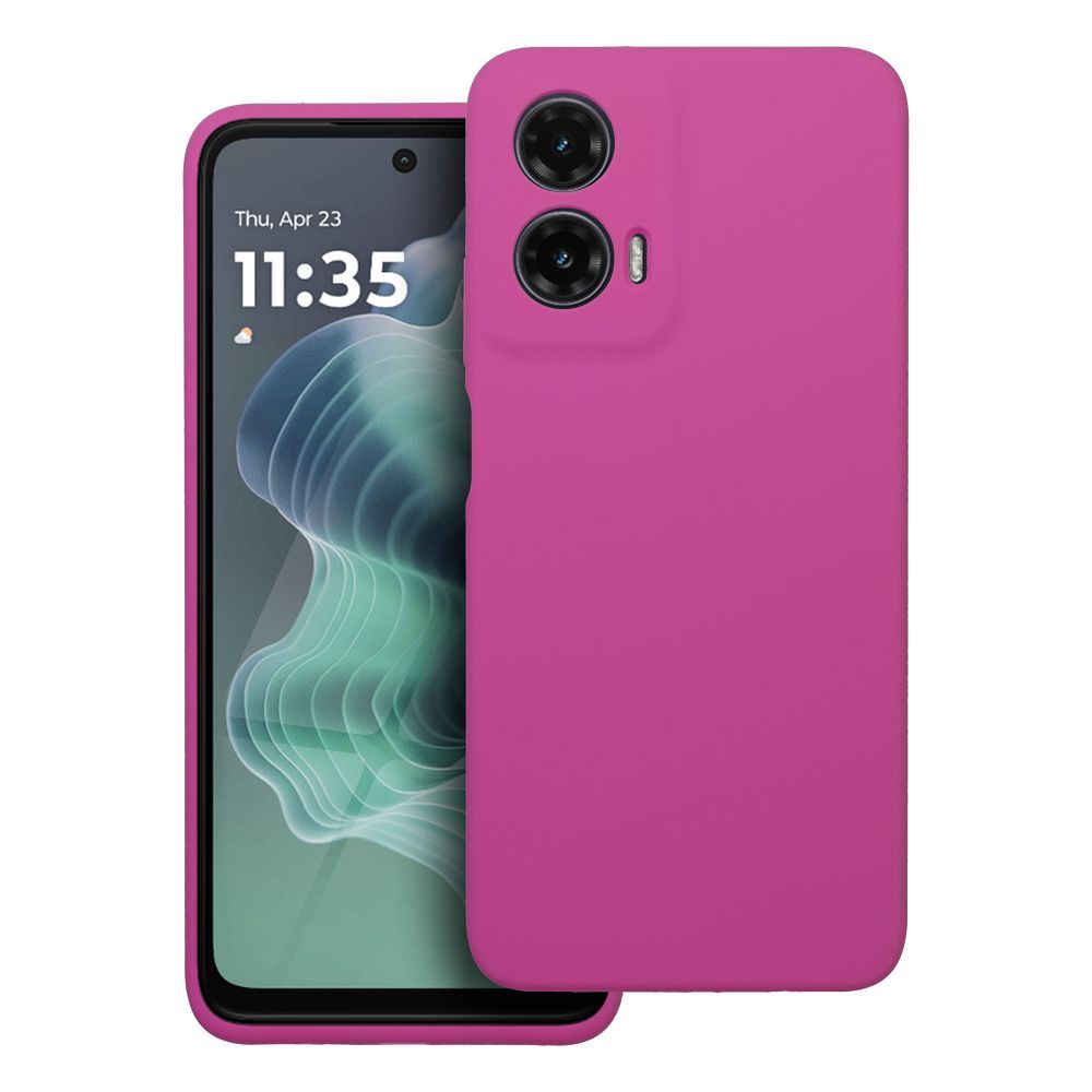 Case for Motorola G35 5G Silicone 2mm (camera protection) pink