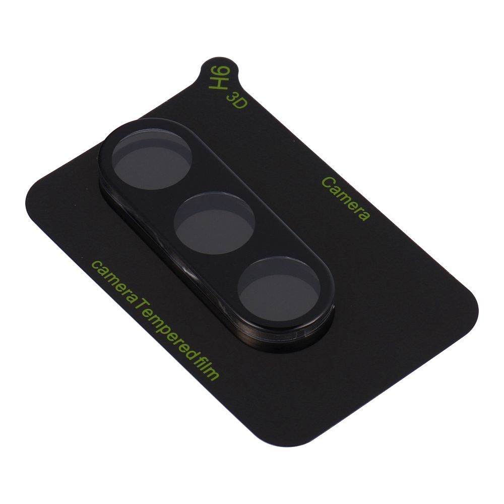 5D Full Glue Tempered Glass Camera Lens for Samsung S25 black