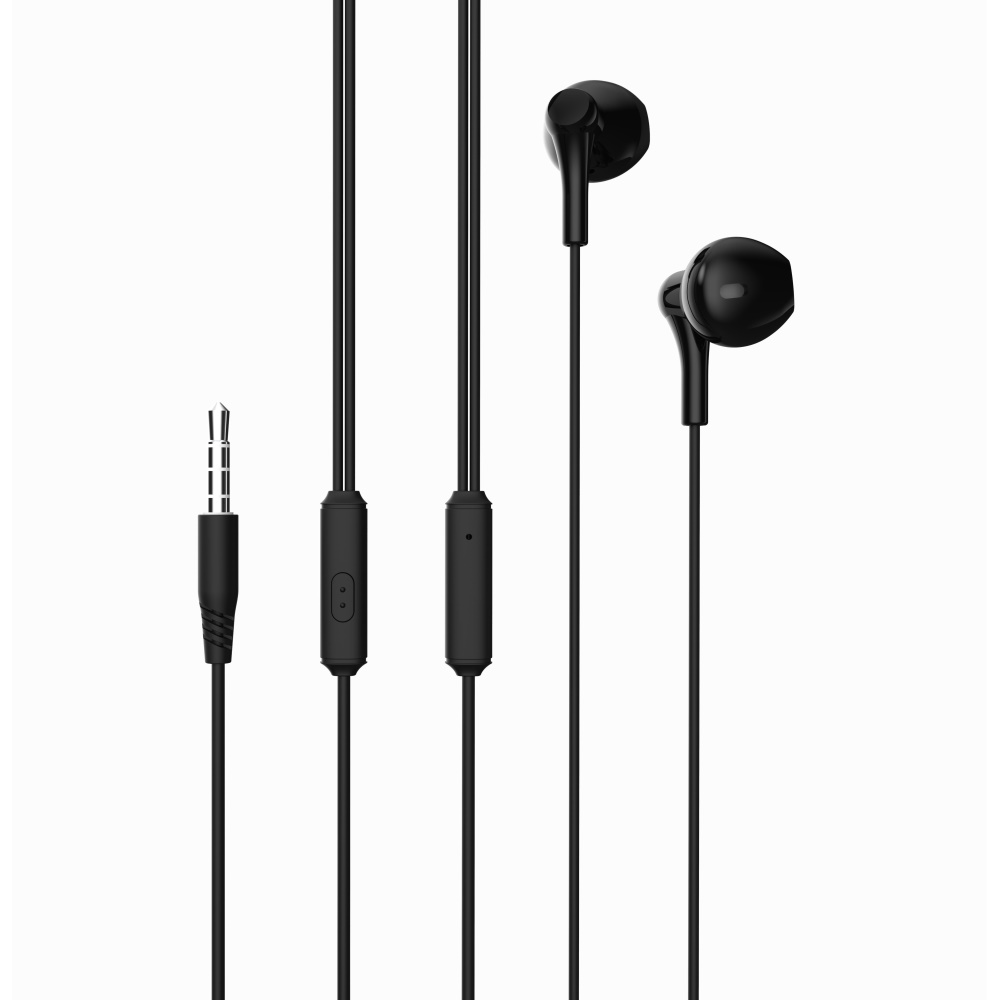 XO laidinės ausinės EP39 jack 3,5mm juodos