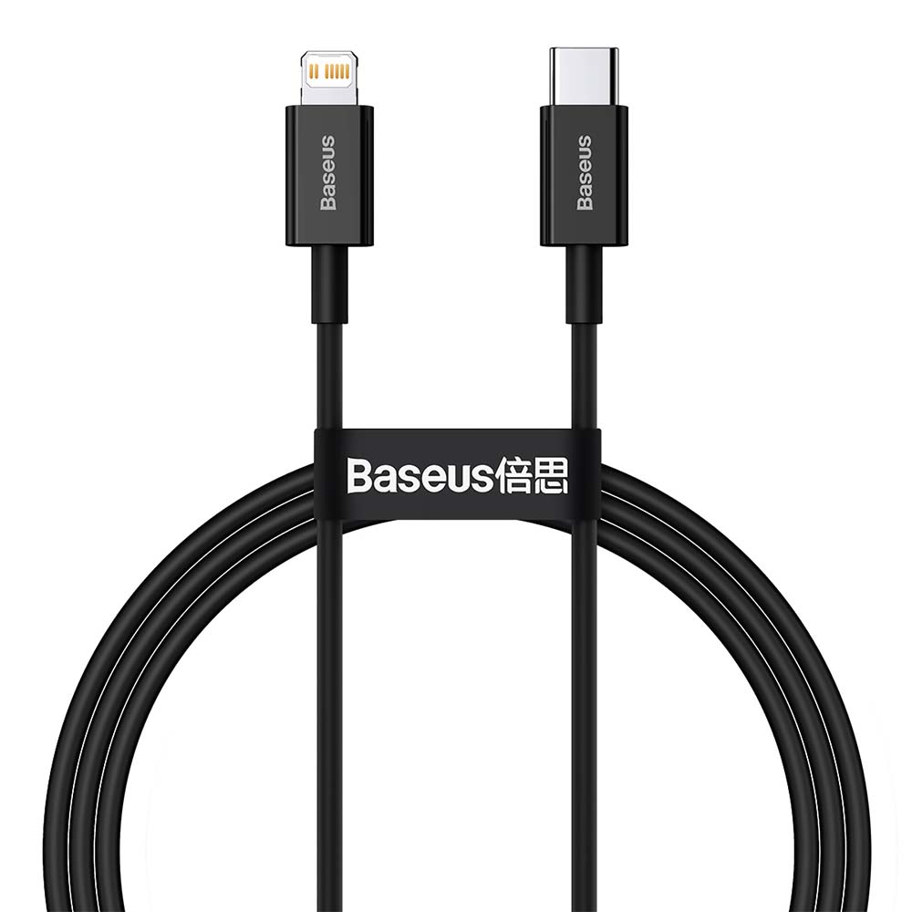 Кабель Baseus Superior PD USB-C - Lightning 1,0 м чёрный 20W