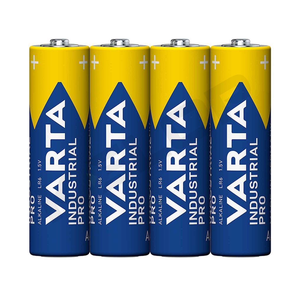 Щелочная батарейка VARTA R6 (AA) Industrial Pro 4 шт.