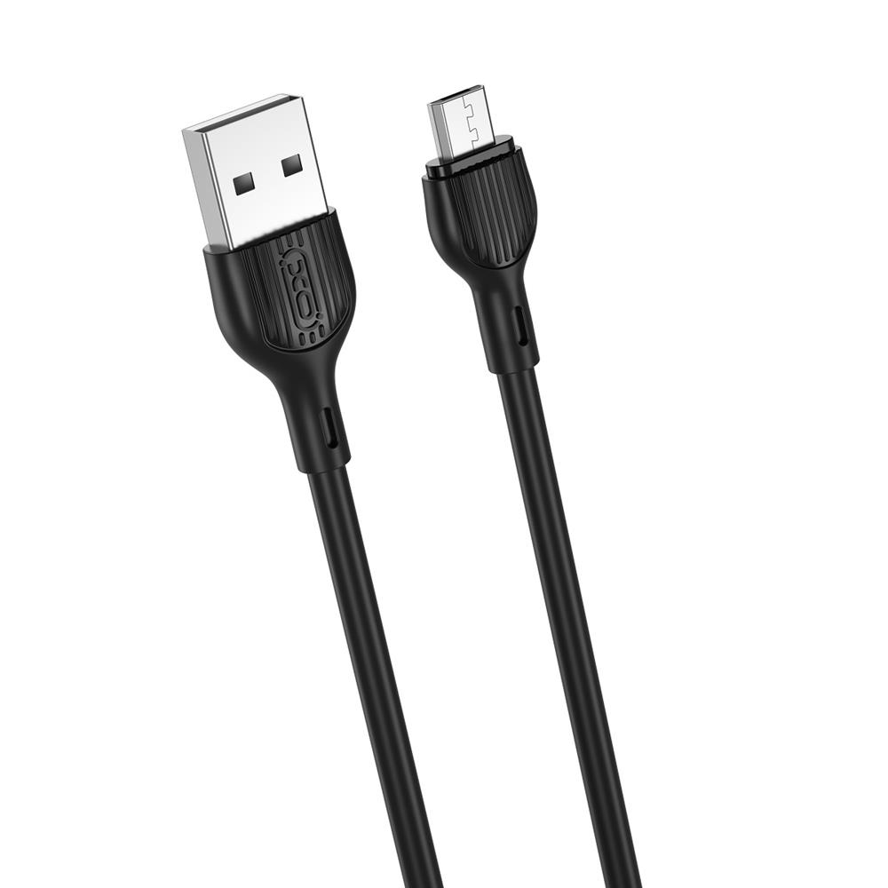 XO кабель NB200 USB - USB-C 1,0m 2.1A черный