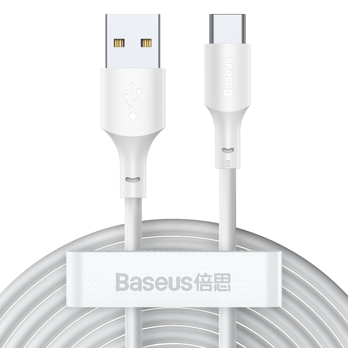 Kabelių rinkinys USB - USB Type-C, 2 vnt., Power Delivery Quick Charge 40W 5A, 1,5 m, baltas
